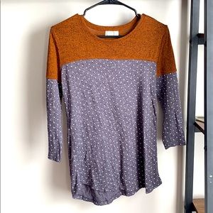 Polka dot navy sweater